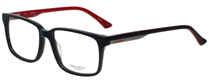 Hackett London Designer Eyeglasses HEK1151-01 in Black 58mm :: Rx Single Vision