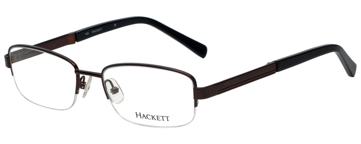 Hackett Designer Eyeglasses HEK1104-165 in Matte Brown 54mm :: Custom Left & Right Lens