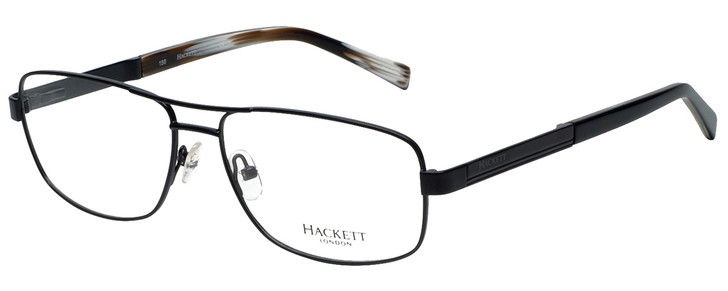 Hackett Designer Eyeglasses HEK1105-02 in Matte Black 58mm :: Custom Left & Right Lens