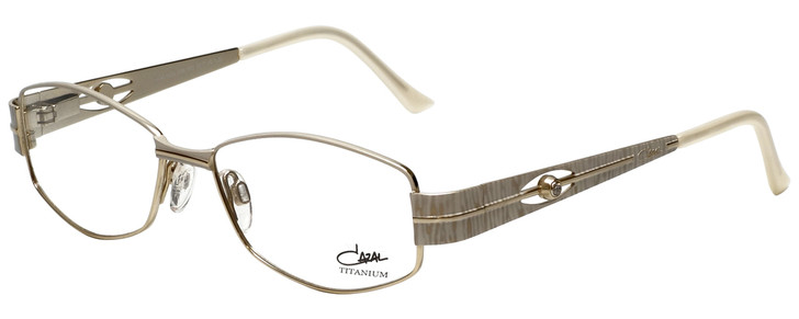 Cazal Designer Eyeglasses Cazal-1089-003 in White Gold 52mm :: Custom Left & Right Lens