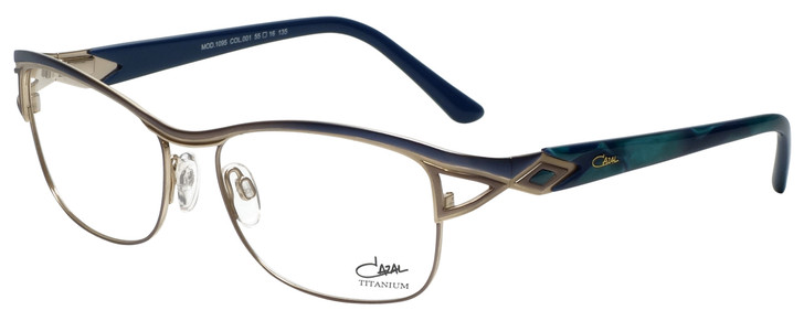 Cazal Designer Reading Glasses Cazal-1095-001 in Blue Green 55mm