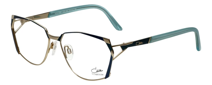 Cazal Designer Reading Glasses Cazal-1099-002 in Blue Gold 56mm