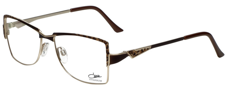 Cazal Designer Reading Glasses Cazal-1201-004 in Leopard Gold 54mm