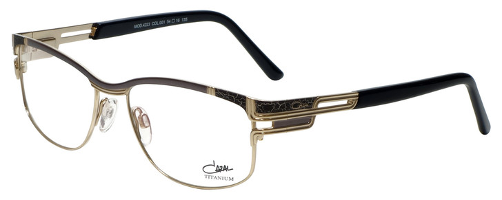 Cazal Designer Reading Glasses Cazal-4223-001 in Athracite Black Gold  54mm