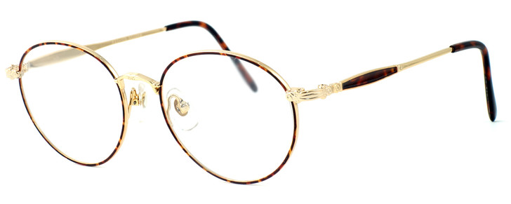 Fashion Optical Reading Glasses Novara in Gold Demi Amber with Blue Light Filter