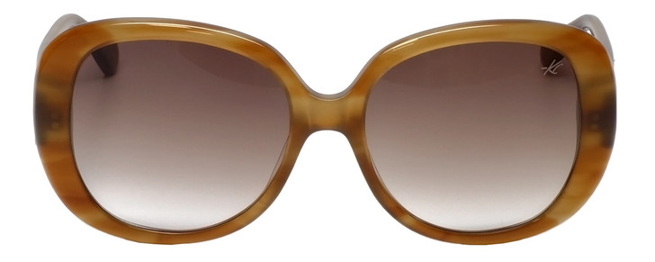 Kenneth Cole Designer Sunglasses KC7160-50F in Light-Brown Frame - Main Image