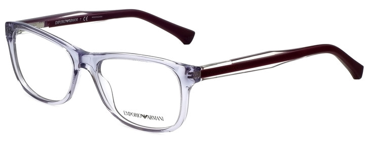 Emporio Armani Designer Eyeglasses EA3001-5071-52 in Violet Transparent 52mm :: Rx Bi-Focal