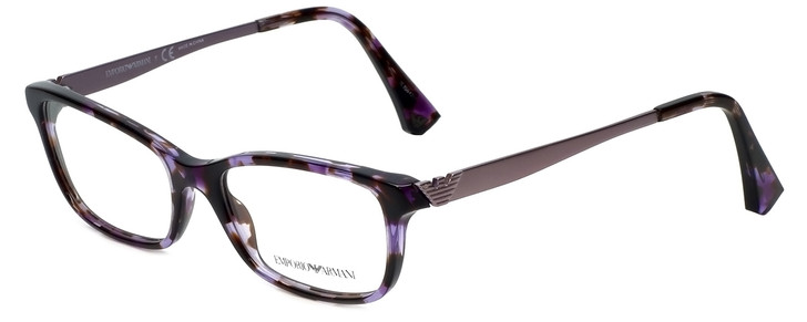 Emporio Armani Designer Reading Glasses EA3031-5226-55 in Violet Havana 55mm