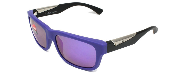 Bollé Sunglasses: Jude in Matte Violet Black Silver Purple Mirror New Authentic