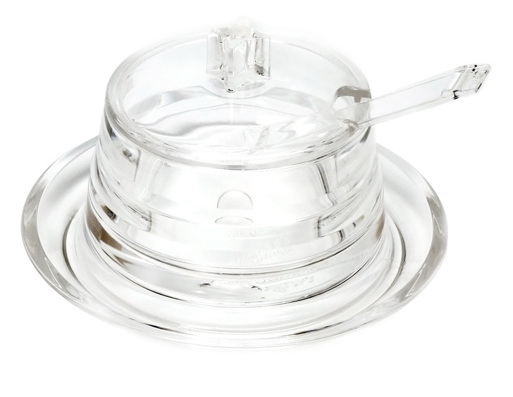 Pagonda Line Acrylic Cheese Container with Spoon