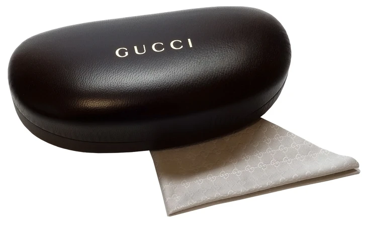 Gucci Hard Claim Shell Sunglass Case in Brown Leather  display picture 1