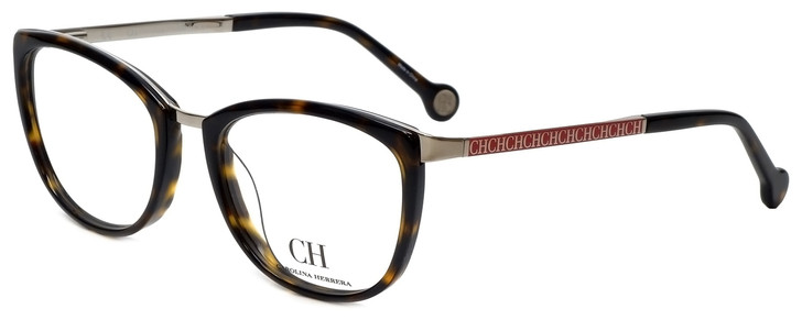 Carolina Herrera Designer Eyeglasses VHE092-0579 in Tortoise 52mm :: Progressive