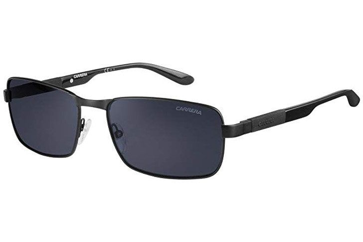 Carrera Designer Polarized Sunglasses CA8017S-010G in Matte Black with Grey Lens