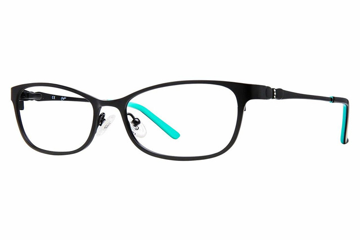 Candie's Designer Eyeglasses Kimberly-SBLK in Satin Black 51 mm :: Custom Left & Right Lens