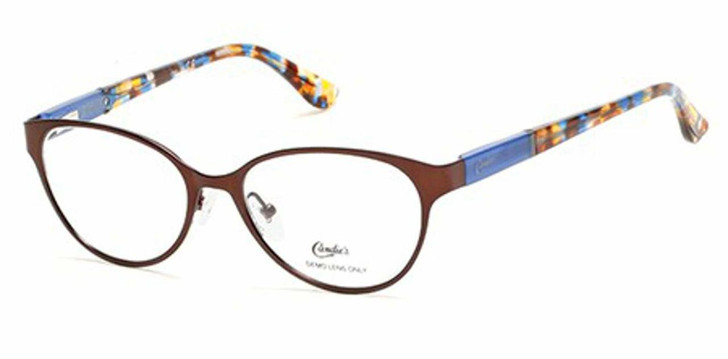 Candie's Designer EyeGlasses CA0139-092-50 mm Copper Brown Blue Tortoise Marble