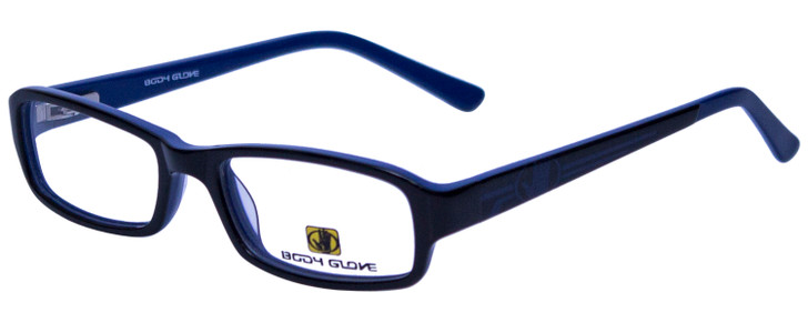 Body Glove Designer Eyeglasses BB128 in Black Blue KIDS SIZE :: Rx Single Vision