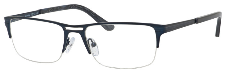 Esquire Designer Eyeglasses EQ1533-SNV in Satin Navy 55mm :: Rx Bi-Focal