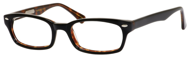 Ernest Hemingway Designer Eyeglasses H4601-BKT in Black Tortoise 50mm :: Custom Left & Right Lens