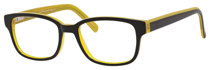 Ernest Hemingway Designer Eyeglasses H4689-BKY in Black Yellow 49mm :: Custom Left & Right Lens