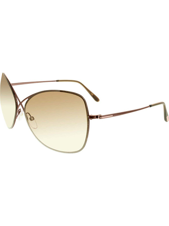 Tom Ford Designer Sunglasses Colette FT0250-48F in Brown with Amber Gradient Lenses