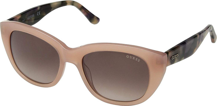 Guess  Designer Sunglasses GU7477-72F in Blush with Brown Gradient Lenses