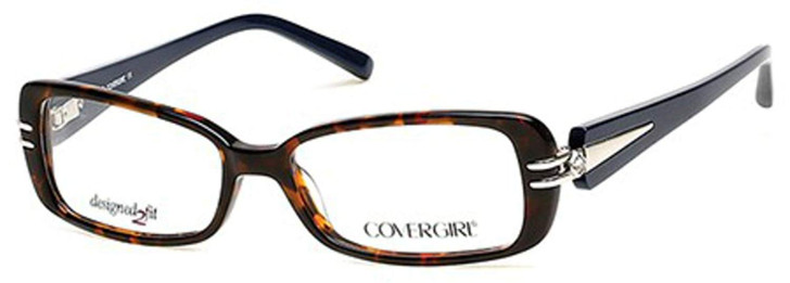 Cover Girl Designer Eyeglasses CG0451-056 in Tortoise 54mm :: Rx Single Vision