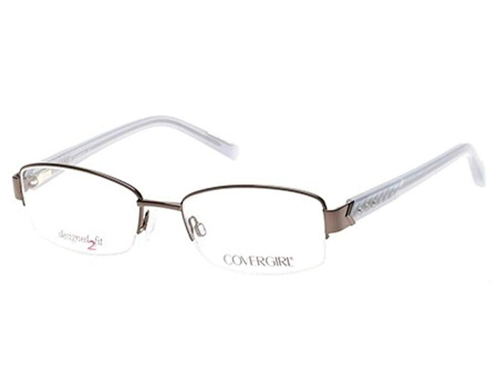 Cover Girl Designer Eyeglasses CG0443-008 in Silver 53mm :: Rx Bi-Focal