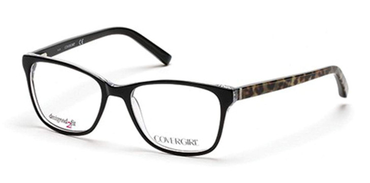 Cover Girl Designer Eyeglasses CG0459-005 in Black 53mm :: Rx Bi-Focal