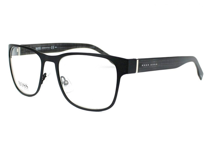 Hugo Boss Designer Eyeglasses BO0798-0QMM in Matte Black 53mm :: Rx Bi-Focal