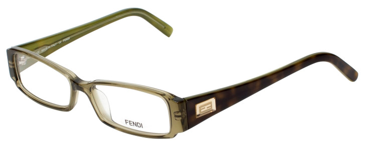 Fendi Designer Eyeglasses F891-315 in Olive Green 52mm :: Rx Bi-Focal