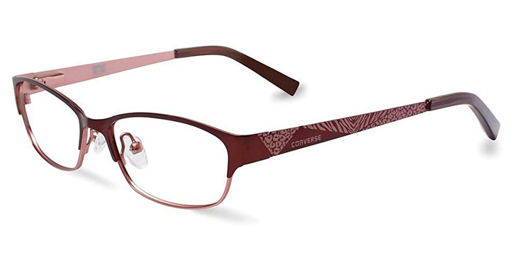 Converse Designer Eyeglasses K023-BRN in Brown 51mm :: Rx Single Vision