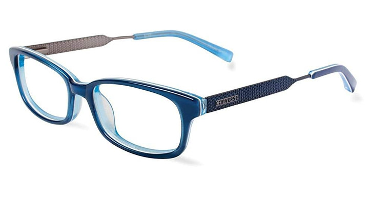 Converse Designer Eyeglasses K021-BLU in Blue 47mm :: Custom Left & Right Lens