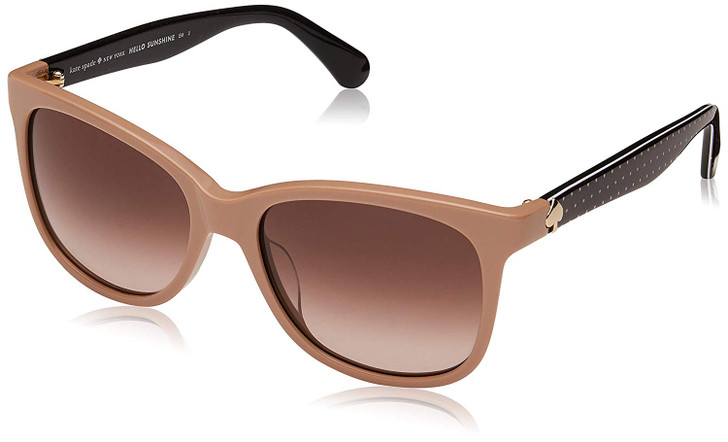 Kate Spade Designer Sunglasses Danalyn in Nude Brown with Amber Gradient Lens