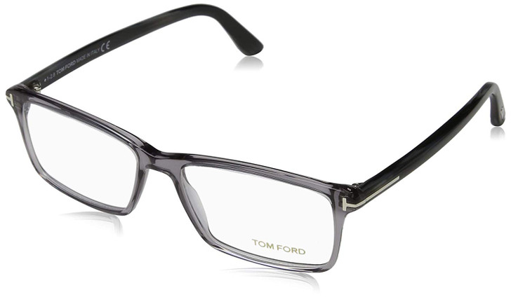 Tom Ford Designer Eyeglasses FT5408-020 in Transparent Grey 56mm :: Rx Single Vision