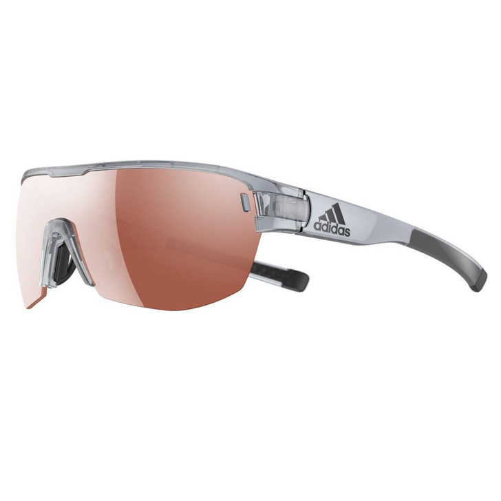 Adidas Designer Sunglasses Zonyk Aero Midcut in Transparent Grey with LST  Silver Mirror Lens - Speert International