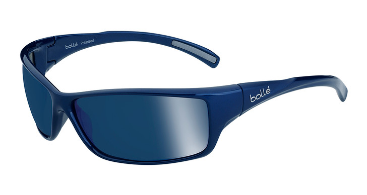 Bollé Marine Sunglasses: Slice in Shiny-Blue with Polarized Offshore Blue