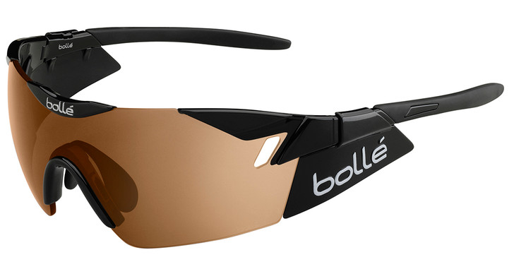 Bollé Golf Sunglasses: 6th Sense in Shiny Black with Modulator V3