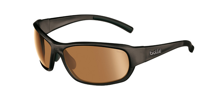 Bollé Golf Sunglasses: Bounty in Shiny Black with Modulator V3 Golf Oleo AF Lens