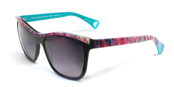 Betsey Johnson Designer Sunglasses in Raven (0140-01)