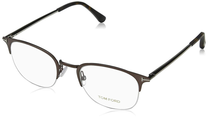 Tom Ford Designer Eyeglasses FT5452-049 in Satin Brown 50mm :: Custom Left & Right Lens