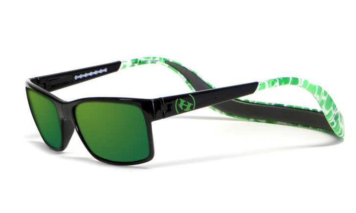 Hoven Eyewear MONIX in Black Green with Turtle Gloss Grey & Green Polarized