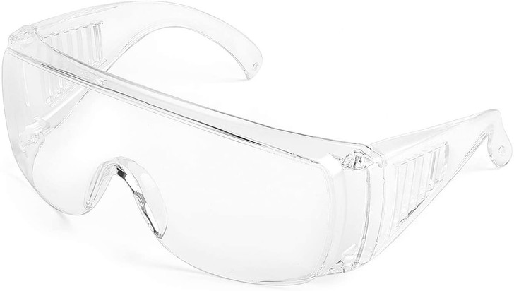 Calabria 1003 Anti Splash Safety Glasses Fitover with 100%UV PROTECTION IN CLEAR
