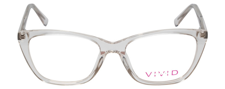 Vivid Designer Reading Eyeglasses 886 in Shiny Crystal 53 mm Bi-Focal