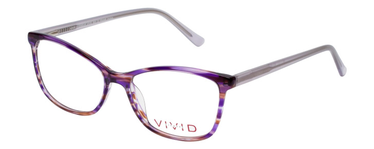 Vivid Designer Reading Eyeglasses 893 Purple/Blue Light Filter + A/R Lenses