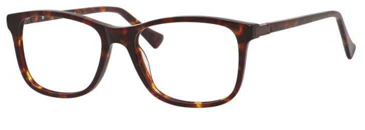 Esquire Designer Rectangular Frame Eyeglasses EQ1509 in Tortoise-54 mm Custom Lens