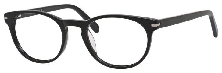 Esquire EQ1510 Black Oval Eyeglasses with Blue Light Filter + A/R Lenses 50mm