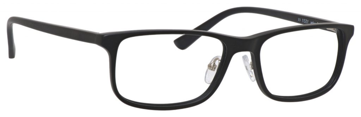 Esquire EQ1531 Mens Rectangular Frame Eyeglasses in Matte Black 55 mm Progressive