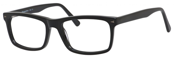 Esquire Designer Mens EQ1548 Reading Eyeglasses in Shiny Black 55mm CHOOSE POWER