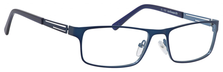 Esquire Mens EQ1551 Metal Frame Reading Eyeglasses in Navy 54mm Custom Lens