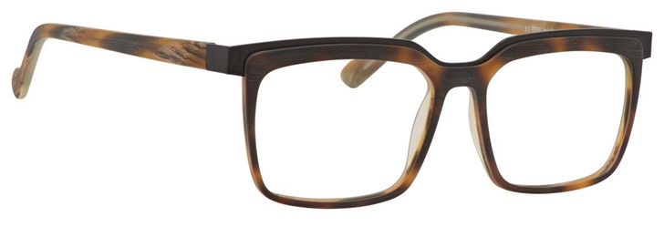 Esquire Mens EQ1553 Square Frame Eyeglasses in Tortoise/Black 53mm Progressive